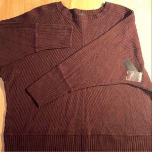 NEW Worthington dolman sleeve knit midnight burgundy sweater, Size XXL Petite